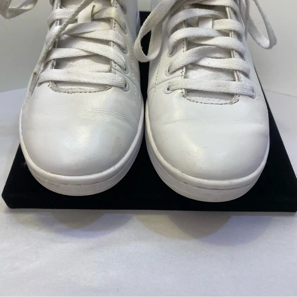 WODEN Leather Low Top Sneakers White Tan EU 36 US 5